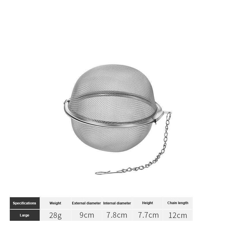 JOODUTP Saringan Teh Bulat Bola Stainless 9 cm