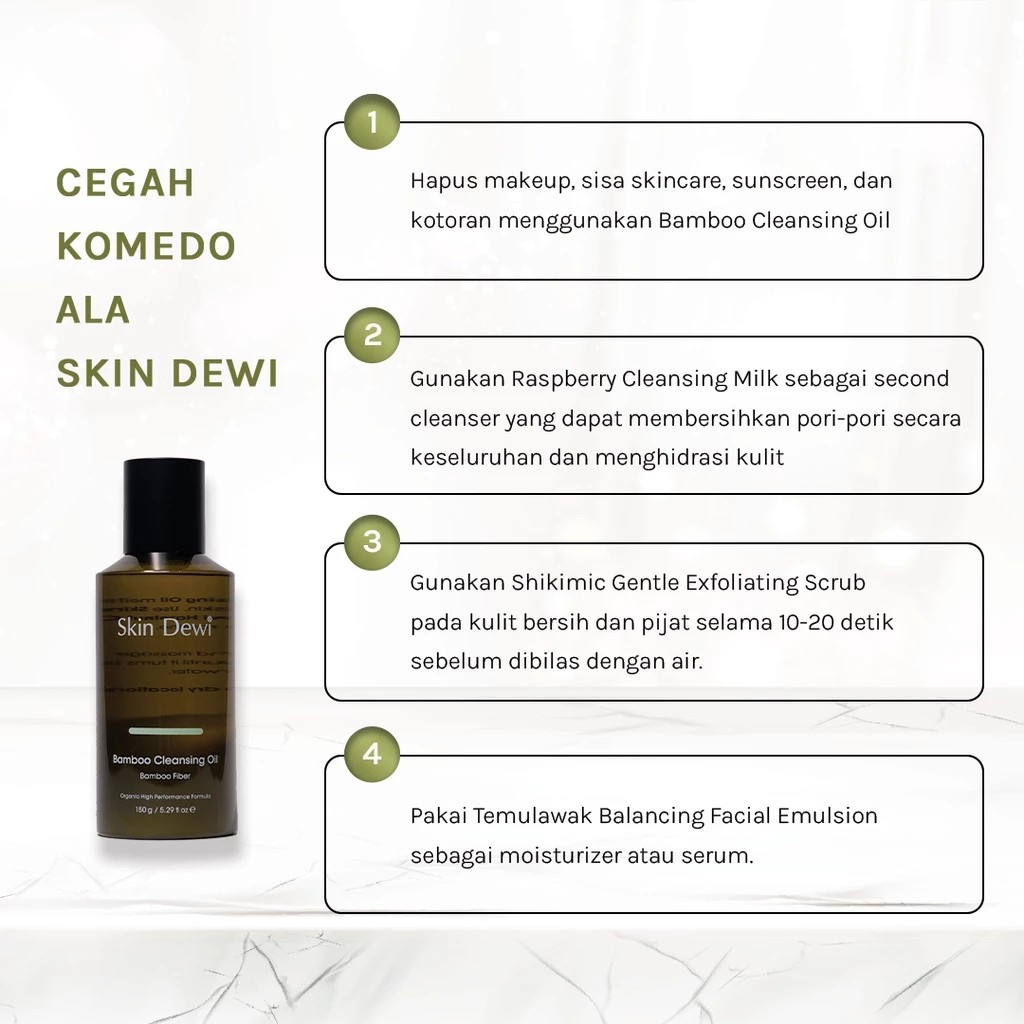 Saridewi Natural Kosmetik Skin Dewi Bamboo Cleansing Oil 