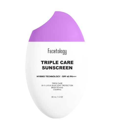 Facetology ｜ Triple Care Sunscreen for Acne & Oily Skin SPF 40 PA+++