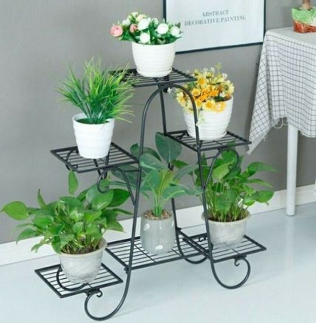 Metal Standing Flower Vase 6 Tiers