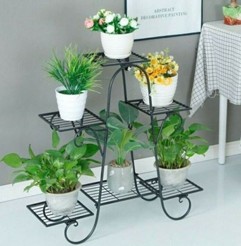 Metal Standing Flower Vase 6 Tiers 1