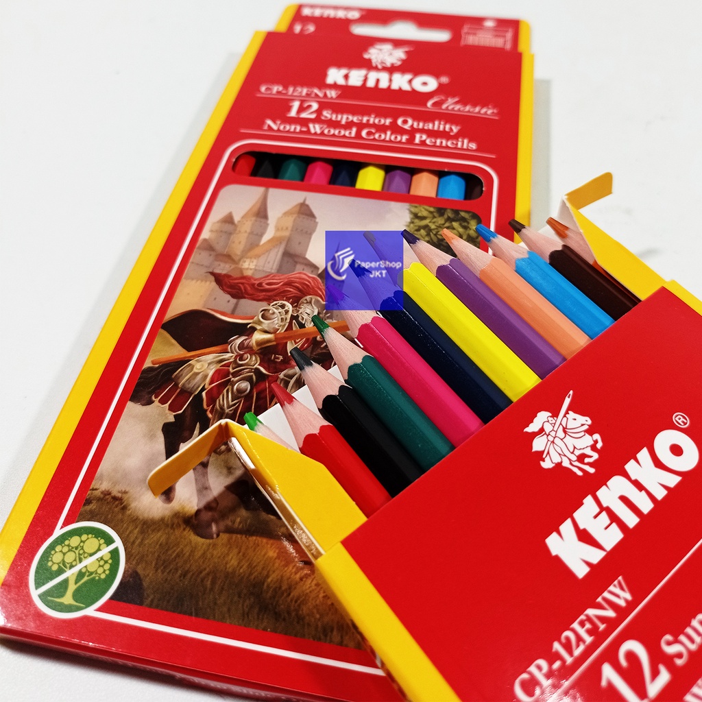 Kenko Sinar Indonesia KENKO 12 Color Pencil Classic CP-12FNW