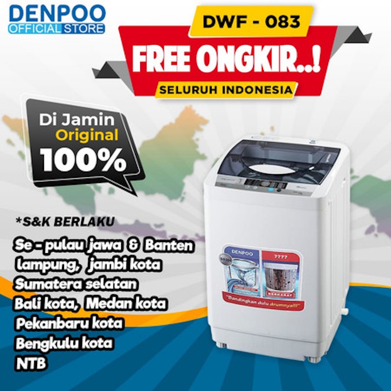 Denpoo Mesin Cuci Full Otomatis 3