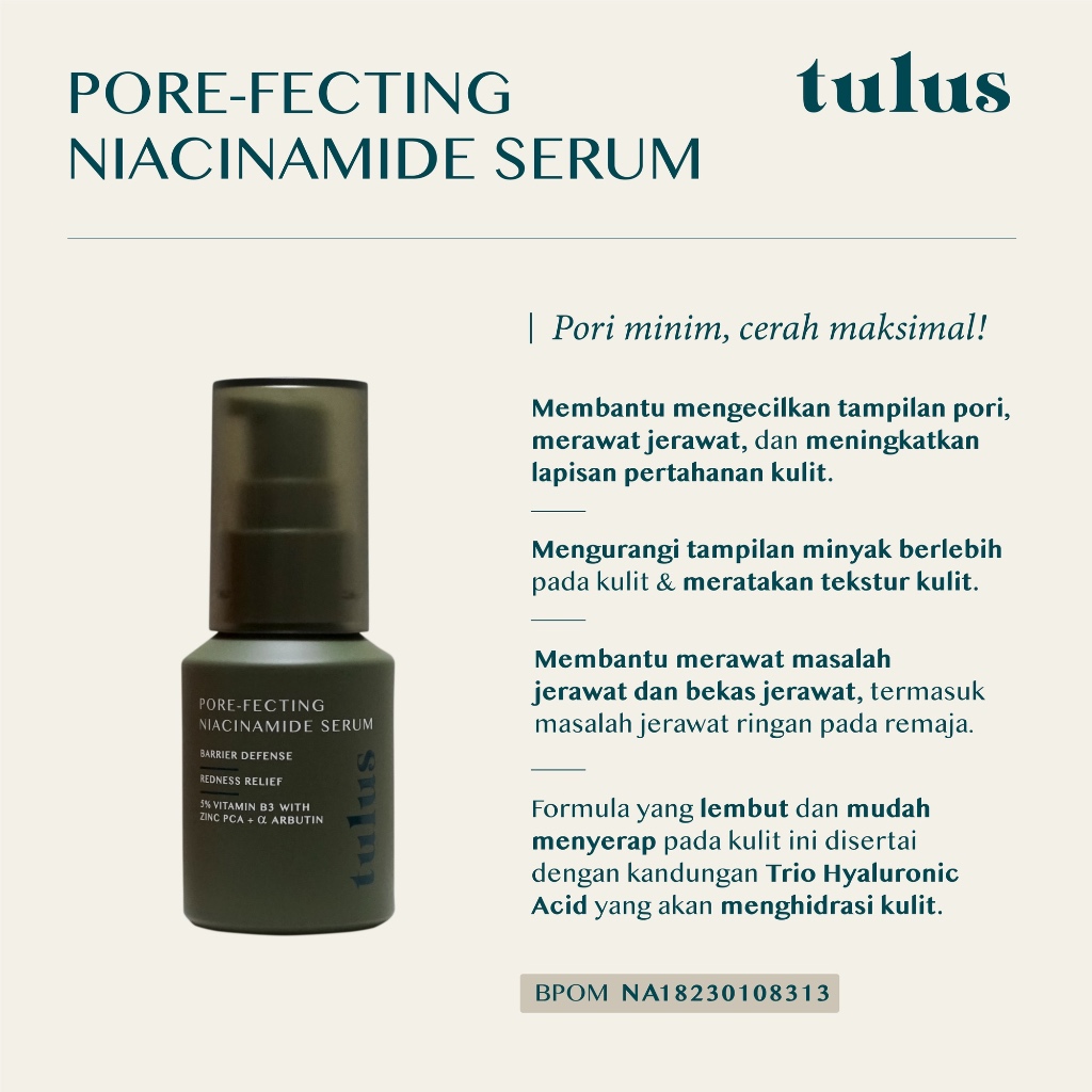 Tulus Mulus Terus tulus Pore-fecting Niacinamide Serum 