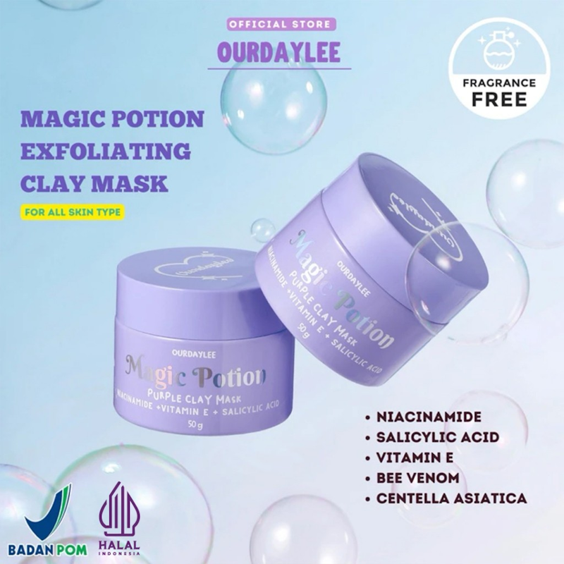 Ourdaylee The Mighty Lilac Magic Potion Clay Mask 2
