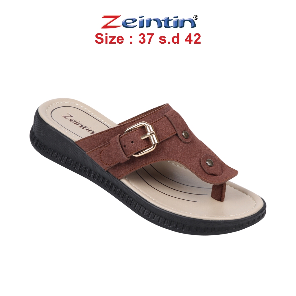 Janindo Multi Mandiri Zeintin Sandal Jepit Wanita Wedges HP