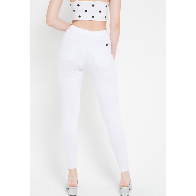 Jegging Wanita - Tregging White 3