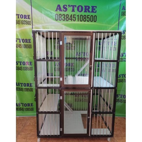 Kandang Kucing Alumunium 2 Pintu 3