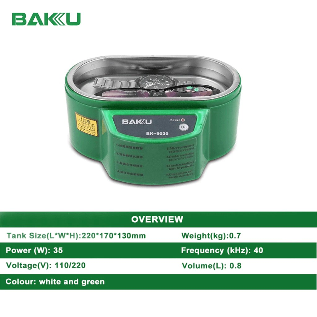  BAKU Mesin Ultrasonic Cleaner BK-9030 