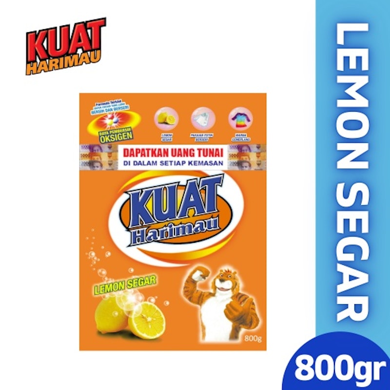 Kuat Harimau Detergent Powder Lemon 2