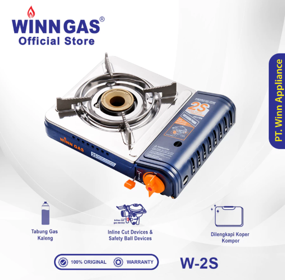 Winn Appliance Portable Gas Stove Double Safety W-2S
