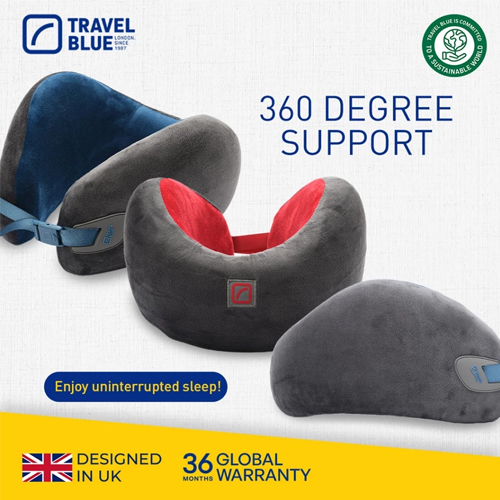  Travel Blue Bantal Leher Infinity Pillow  TB209