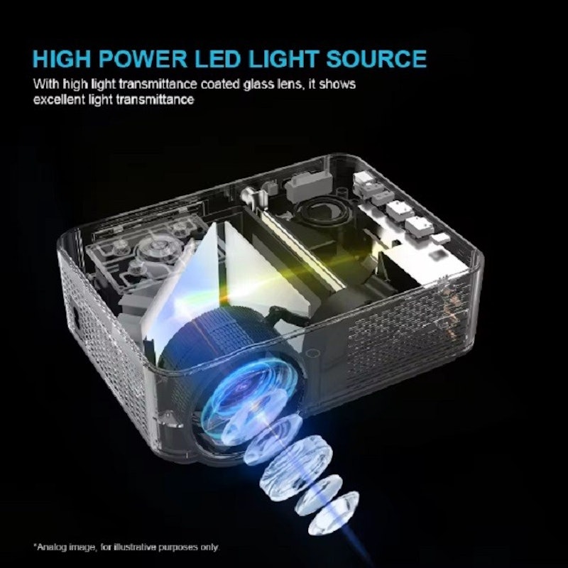 Cheerlux Full HD 1080P 3800 Lumens Projector 2