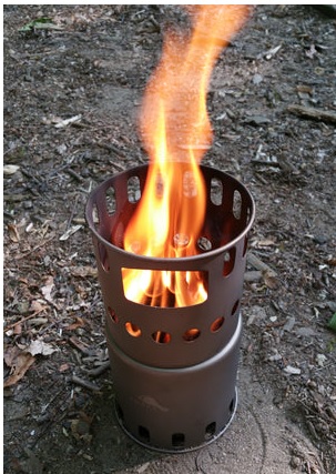 TOAKS Titanium Backpacking Wood Burning Stove STV-11