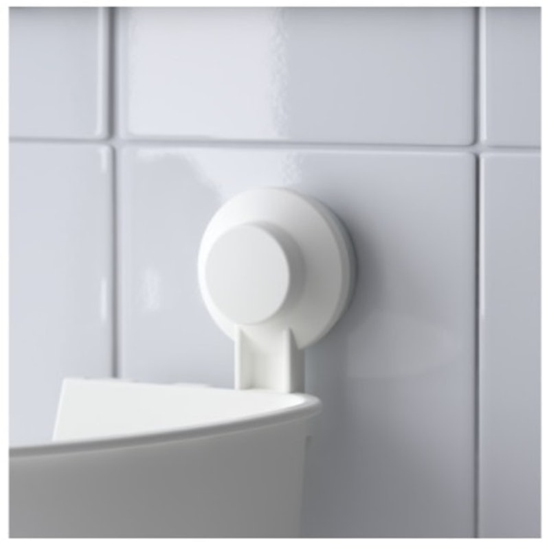 TISKEN Unit Rak Sudut dengan Cangkir Isap