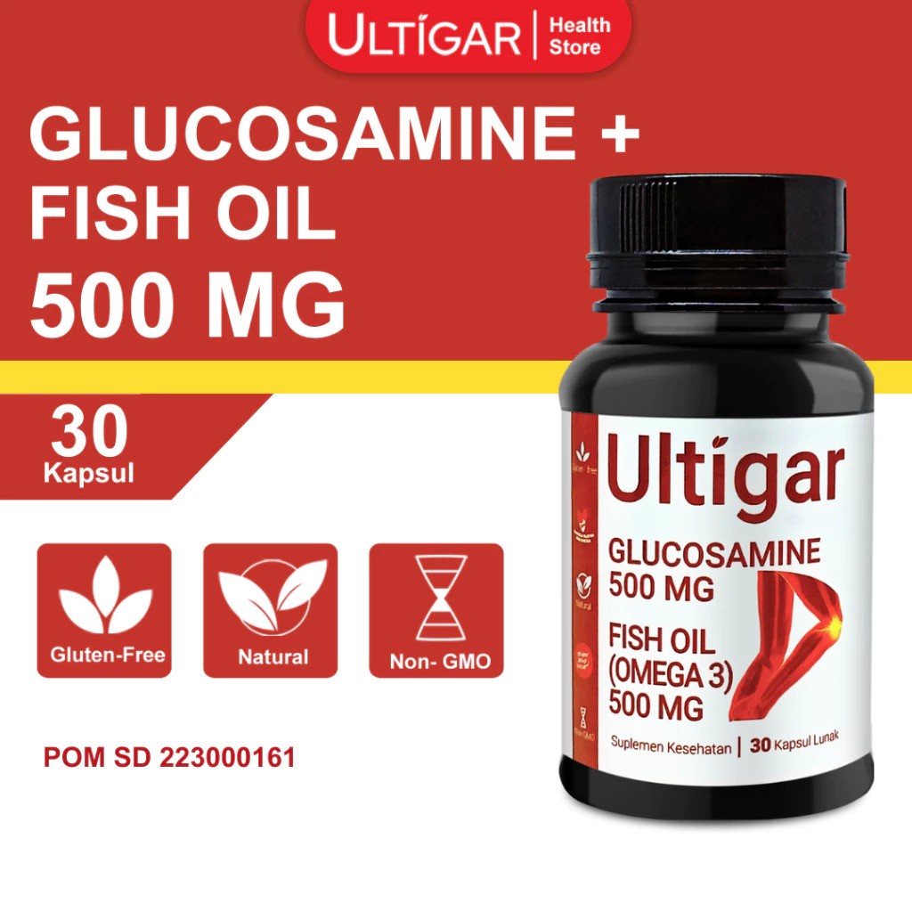 Ultigar Ultigar Glucosamine Omega 3 Fish Oil 500 mg