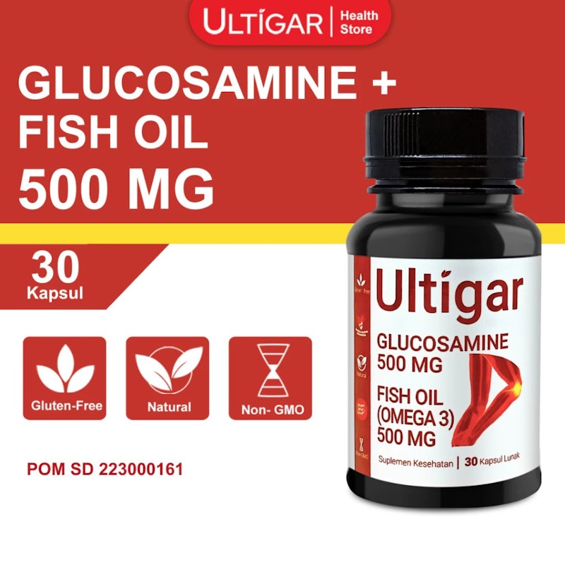 Ultigar Glucosamine Omega 3 Fish Oil 500 mg 5