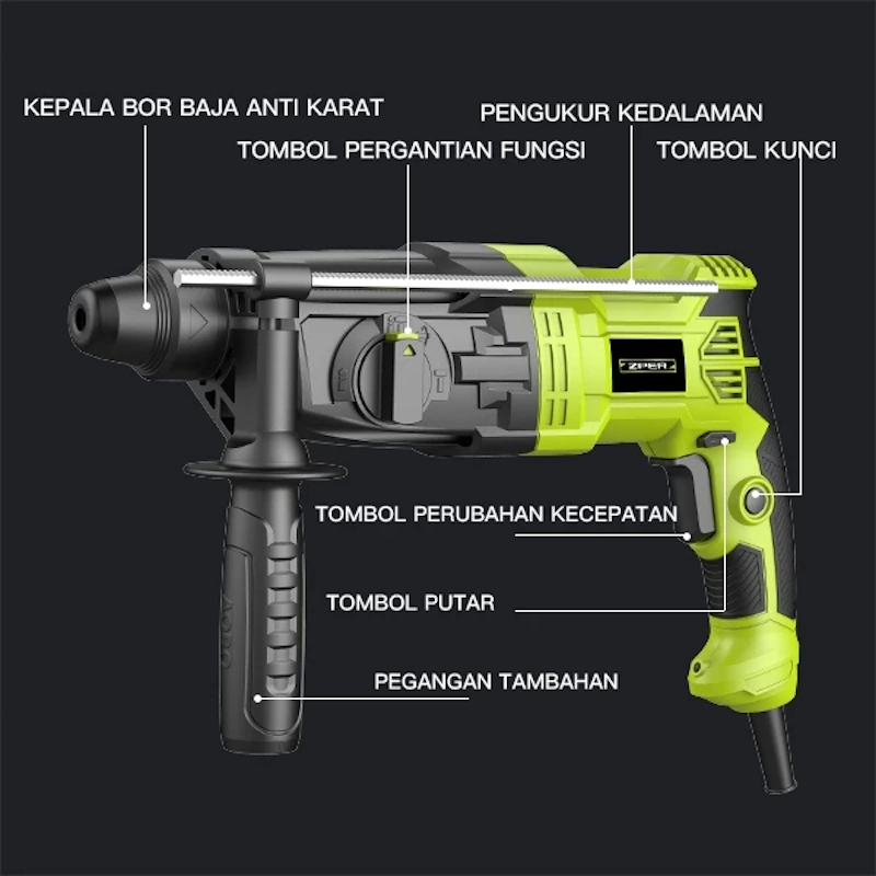 ZPER Bor Listrik 3 Fungsi C ZP001