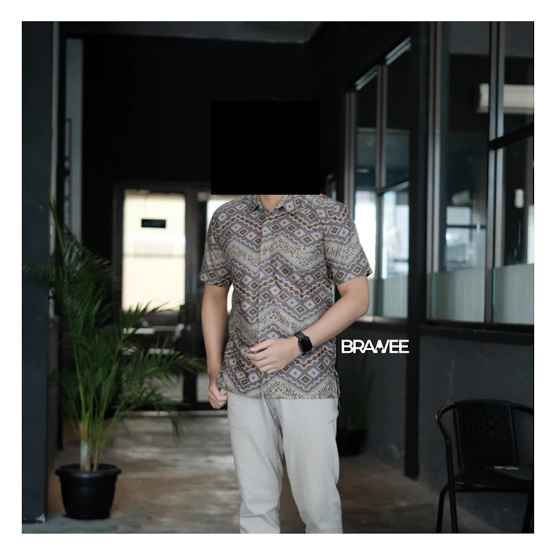 Brawee Batik Couple Rang Rang Abu 3