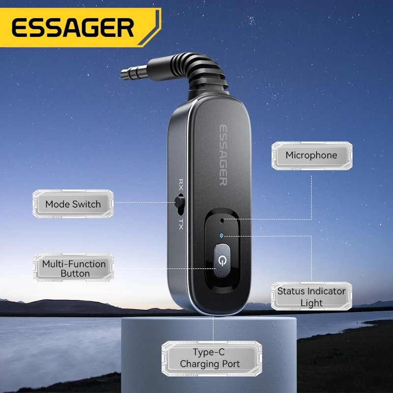 Essager Bluetooth Receiver & Transmitter 5