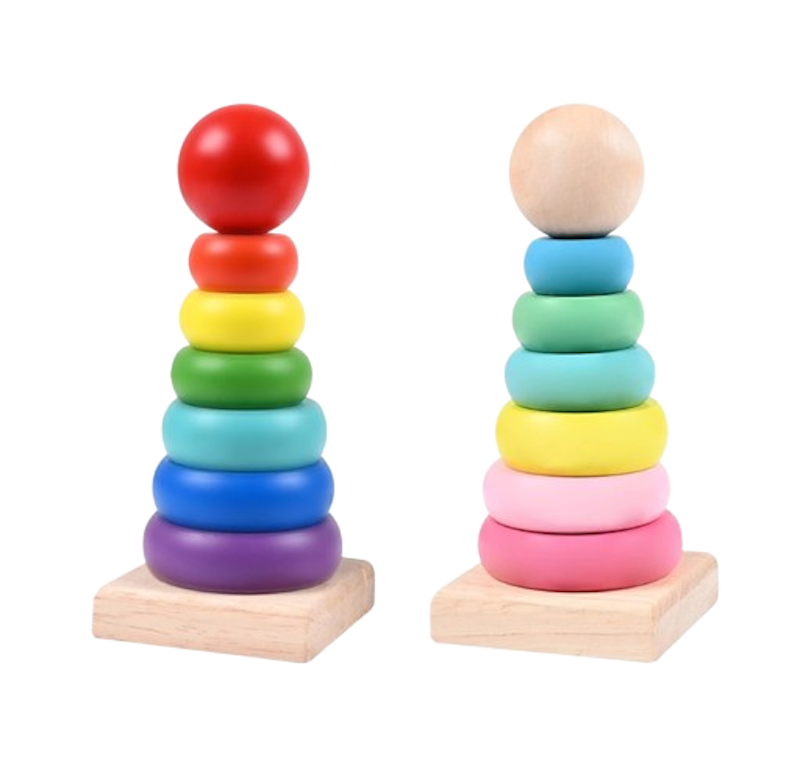 Rainbow Tower Puzzle Kayu 1
