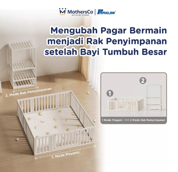 Dunia Kido Indonesia Parklon Convertible 2-in-1 Premium Kids Playpen