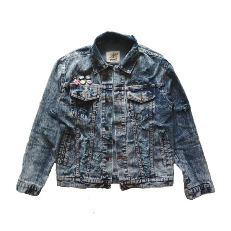 Galfinc Jaket Jeans Viking Ripped Sandwash 2