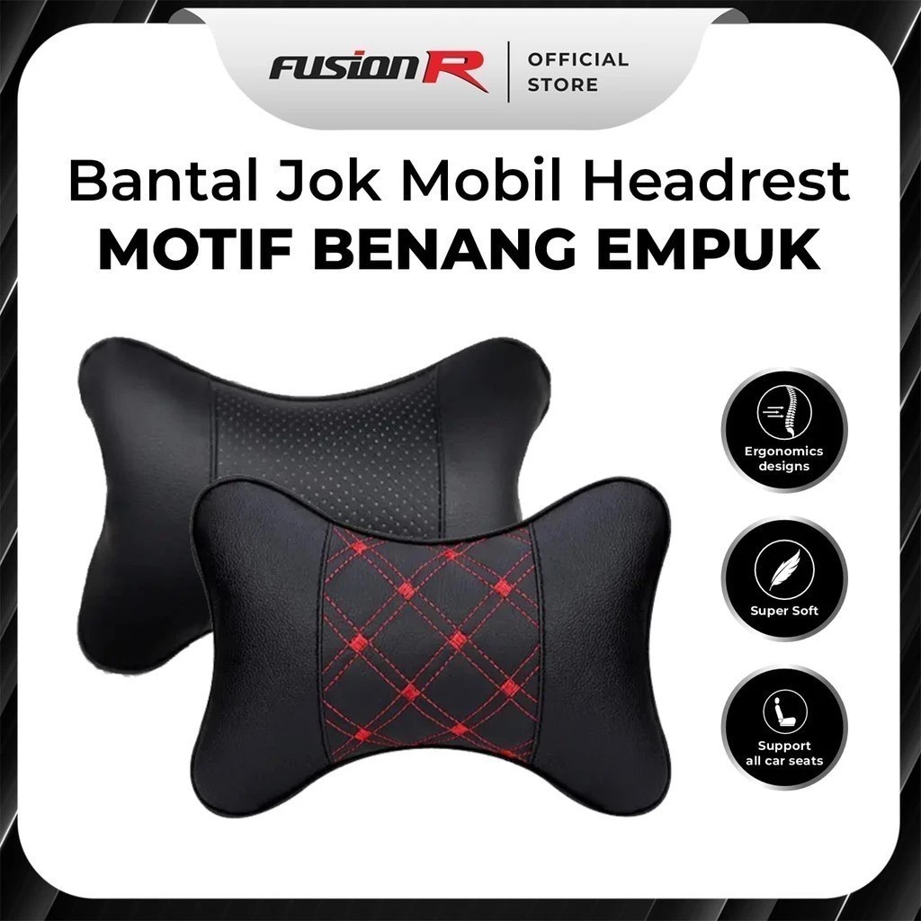  Fusion R Bantal Mobil Premium Motif Benang