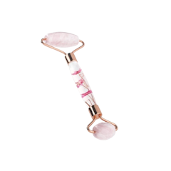 Double Rose Quartz Face Roller Massager