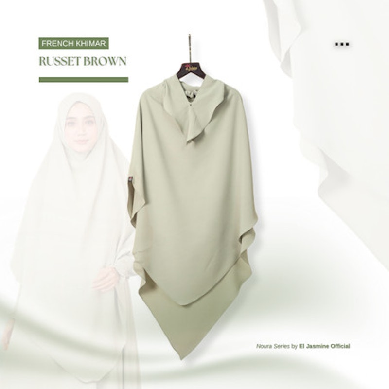 El Jasmine Noura French Khimar Syar'i Anti UV 4