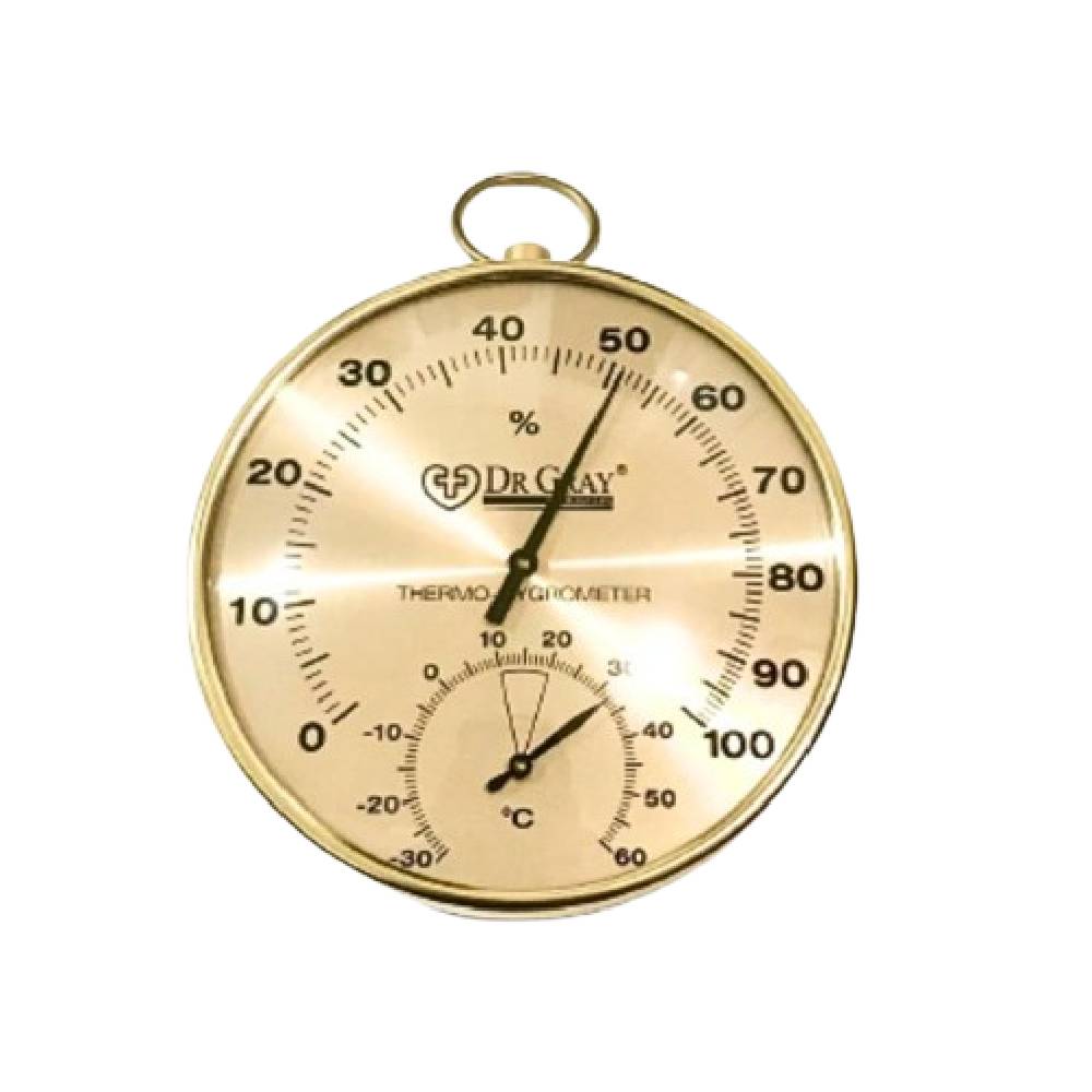 Dr. Gray Hygrometer Thermometer Analog 4 Inch 