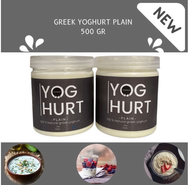  Sisirup Homemade Greek Yoghurt Plain 500g
