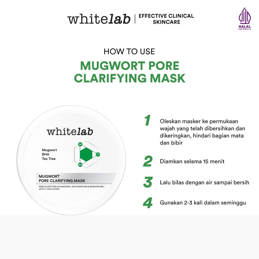 Natura Deca Kosmetika Whitelab Mugwort Pore Clarifying Mask 