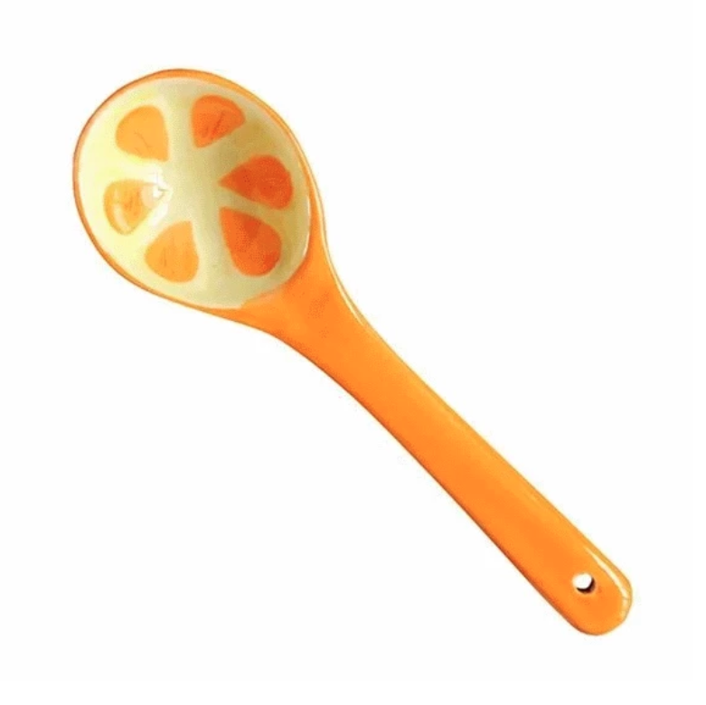  Rumadeco Piring Mangkok Sendok Keramik Set Motif Buah