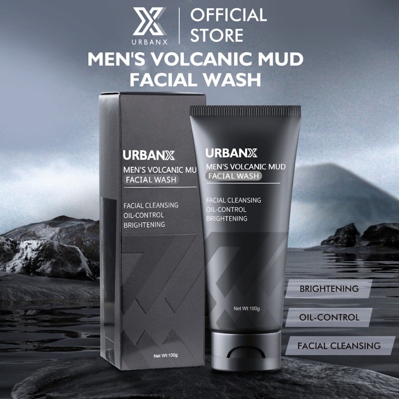 UrbanX Men's Volcanic Mud Face Wash 2