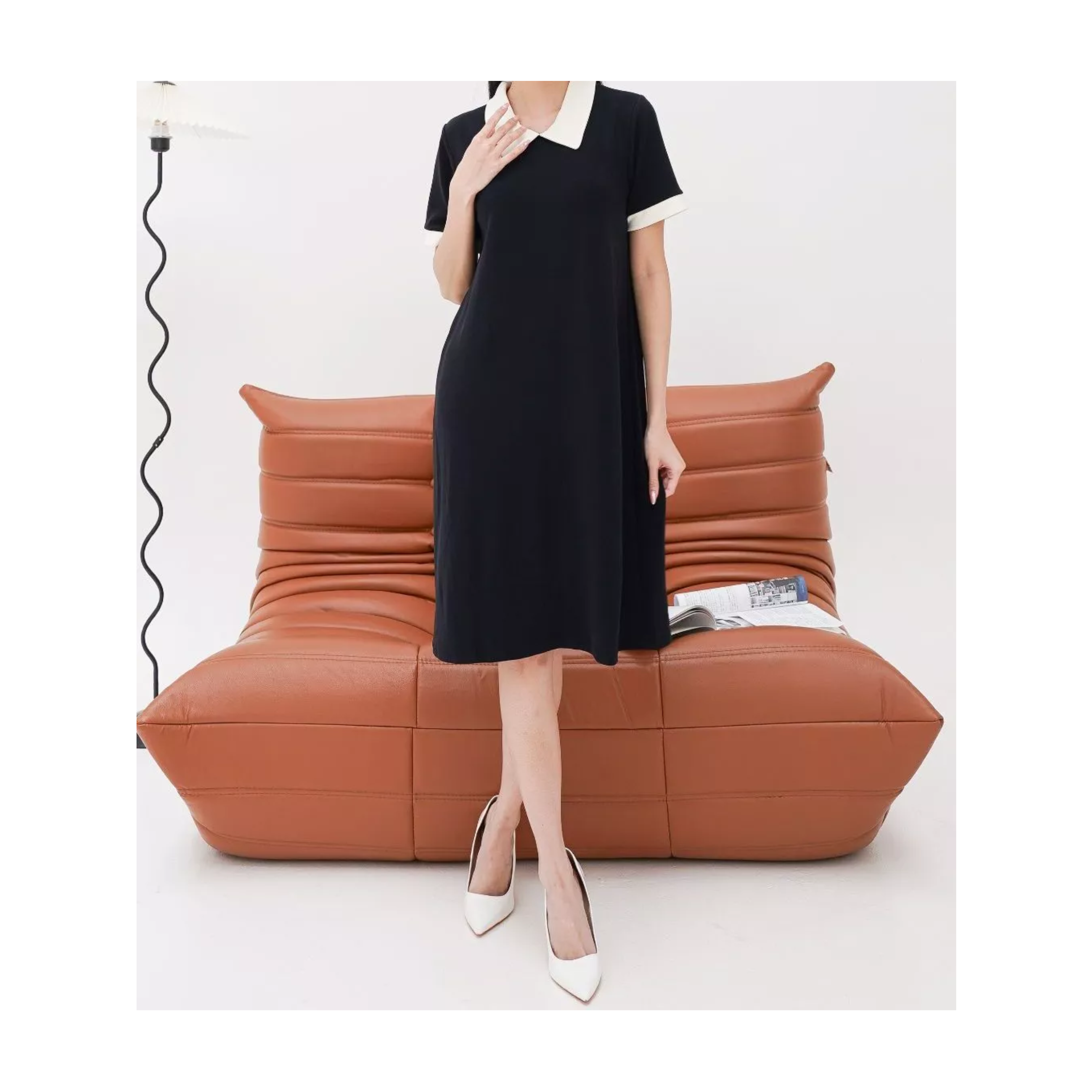  Leenbenka Diora Dress Hitam