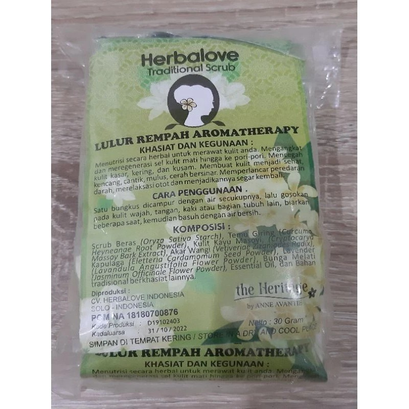 Herbalove Indonesia HERBALOVE LULUR REMPAH AROMATHERAPY