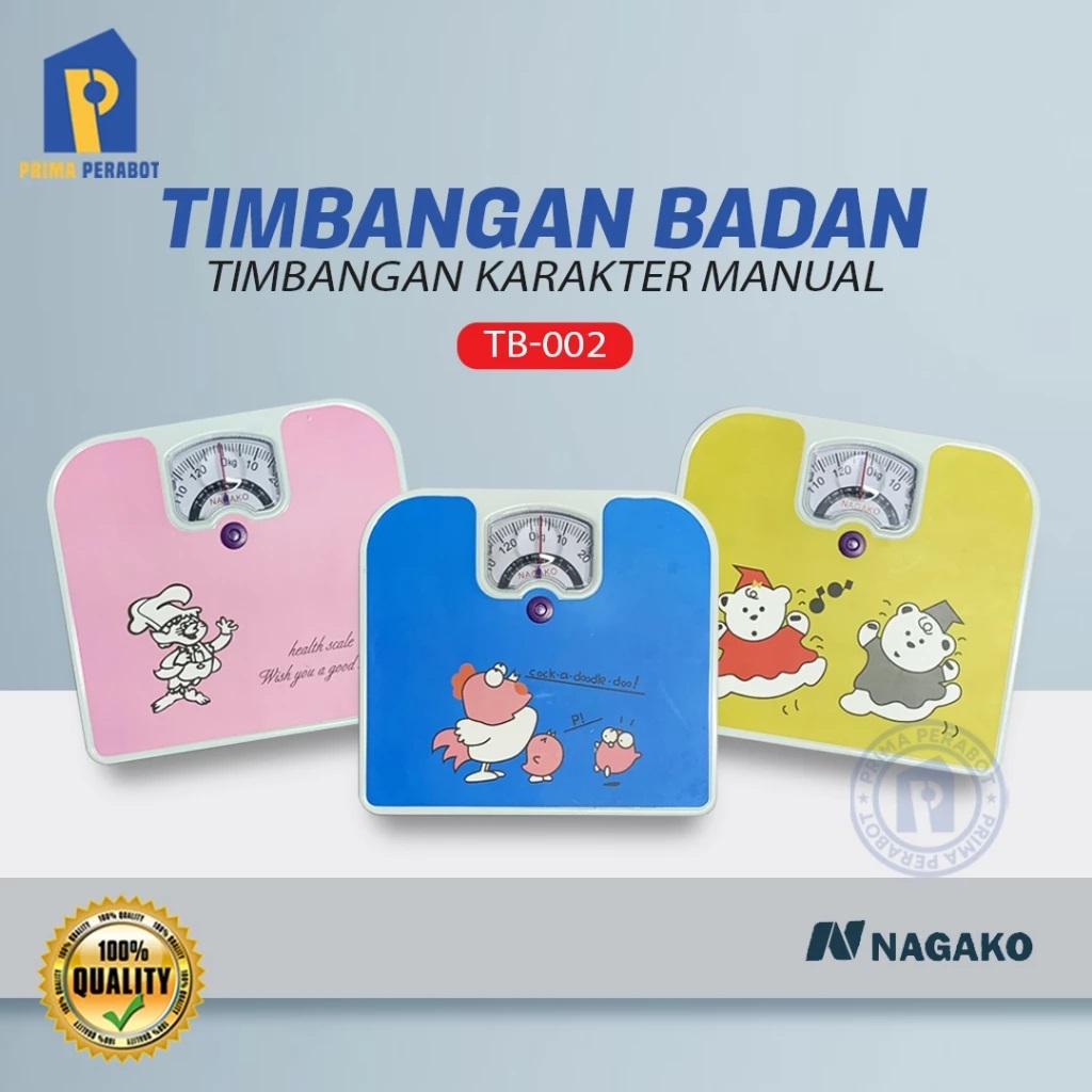  Nagako Timbangan Badan Karakter Manual TB-002
