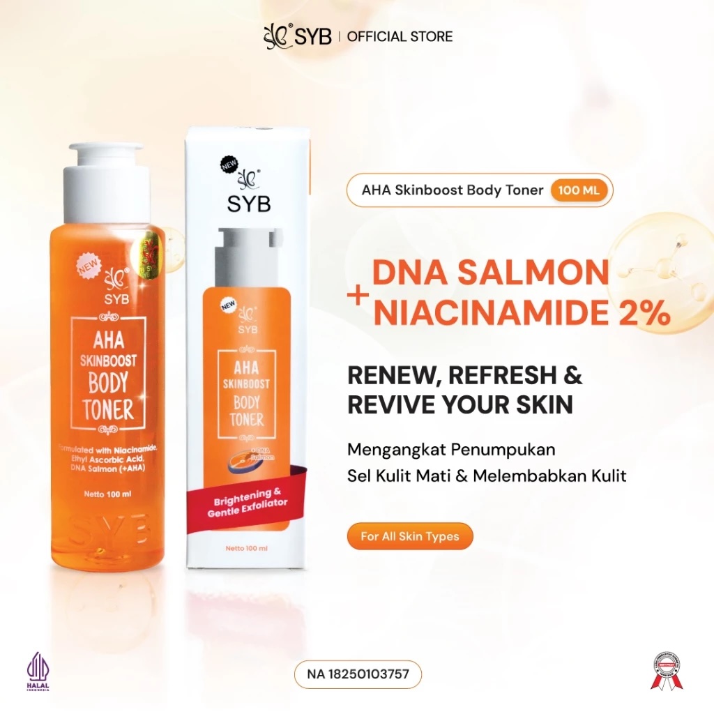 Sheva Jordan Bersama SYB AHA Skinboost Body Toner