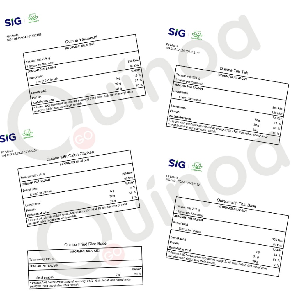 Quinoa Go Quinoa Go Weekly Package High Protein Low Calorie Superfood Healthy Diet