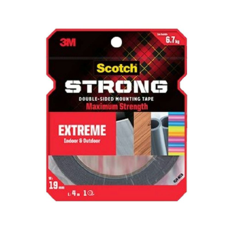 3M™ Scotch® Strong Double-Sided Mounting Tape Extreme 1