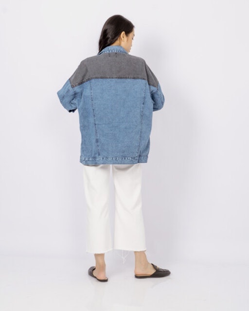 This Is April  Kayden Oversize Jackets Denim 179501