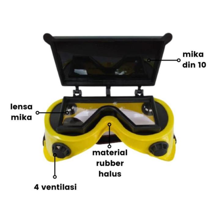  Worksite Welding Goggles Square DIN-10