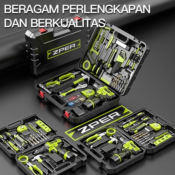  ZPER Tool Kit Bor Listrik 108 PCS ZP027