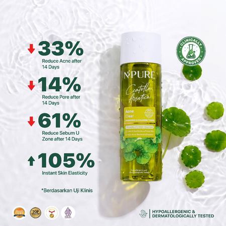 Penta Natural Kosmetindo N'PURE Centella Asiatica Acne Clear Hydrating & Calming Toner