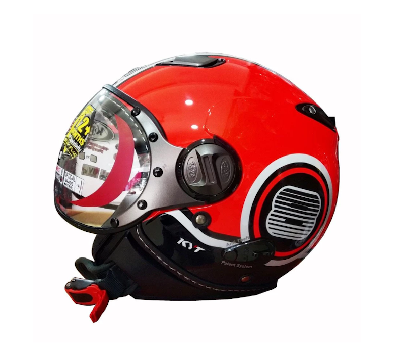 KYT Elsico Superfluo #1 Red/Fluo/Black 2