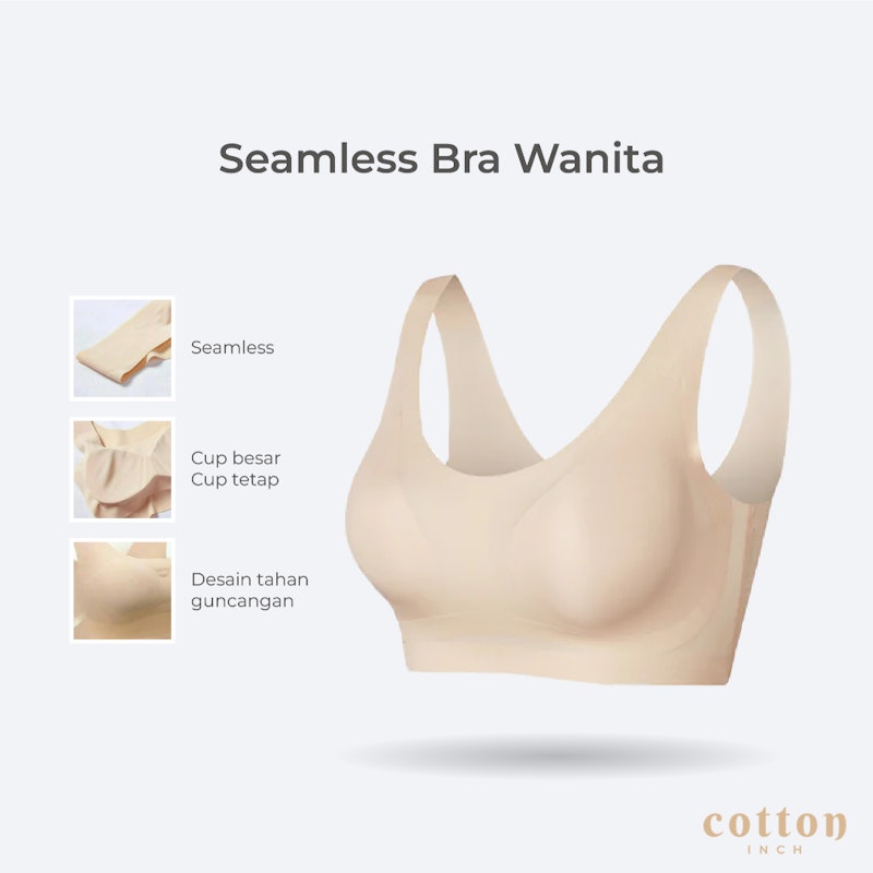 Cotton Inch Seamless Sport Bra 2