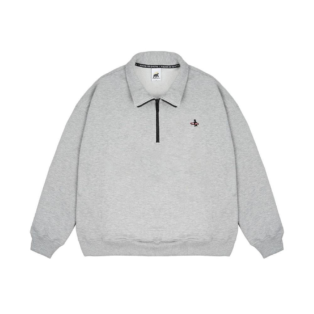 House of Smith Sweater Shore Halfzip Misty