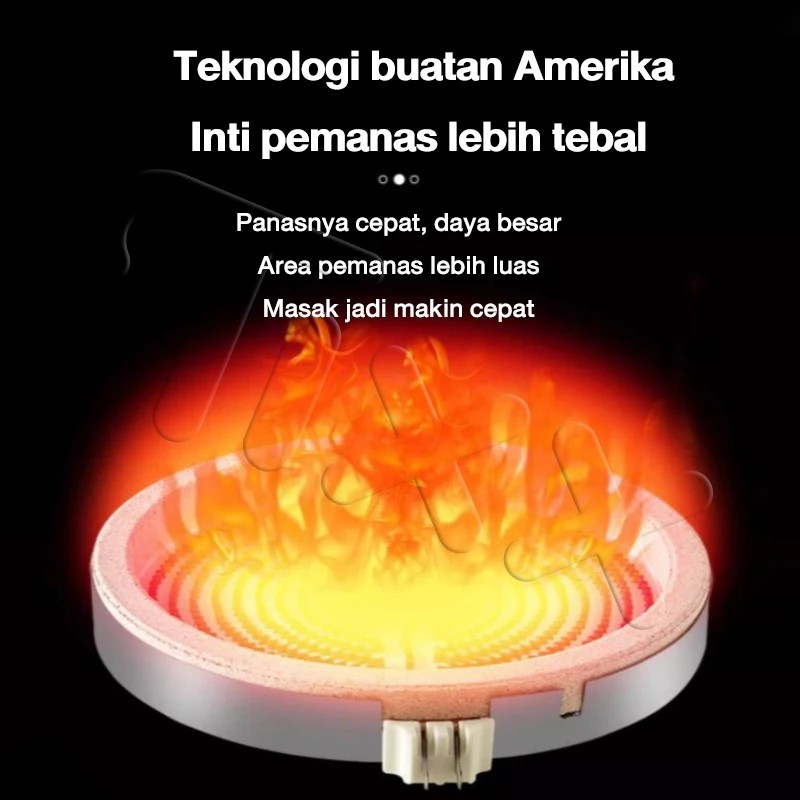 TIXX Kompor Listrik Low Watt 2 Tungku 4