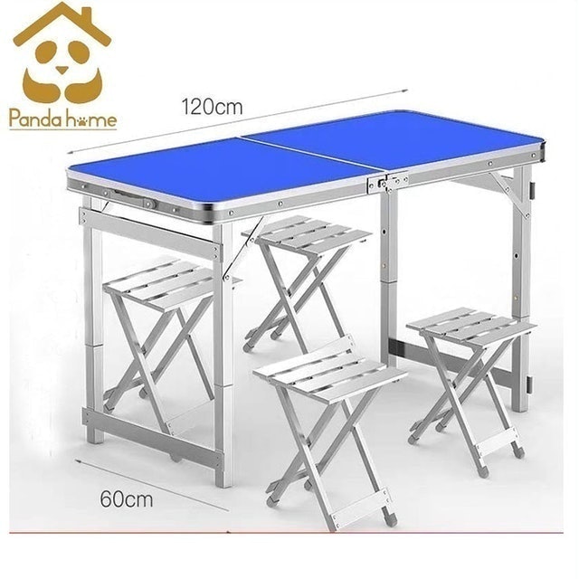 Panda Home Meja Lipat Koper Meja Portable